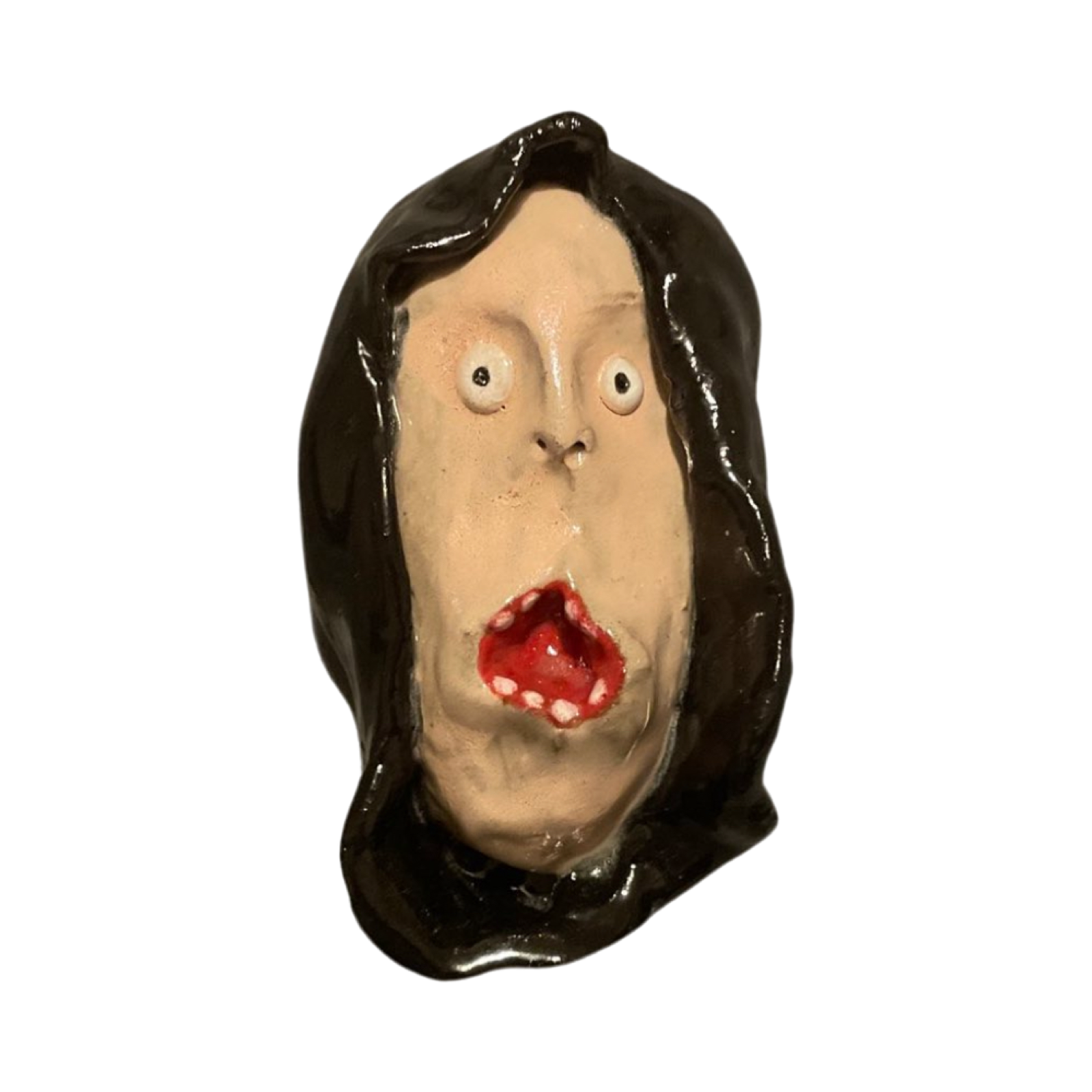 Ceramic head sculpture